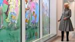 Camilla unveils Roald Dahl-inspired windows at Birmingham hospital